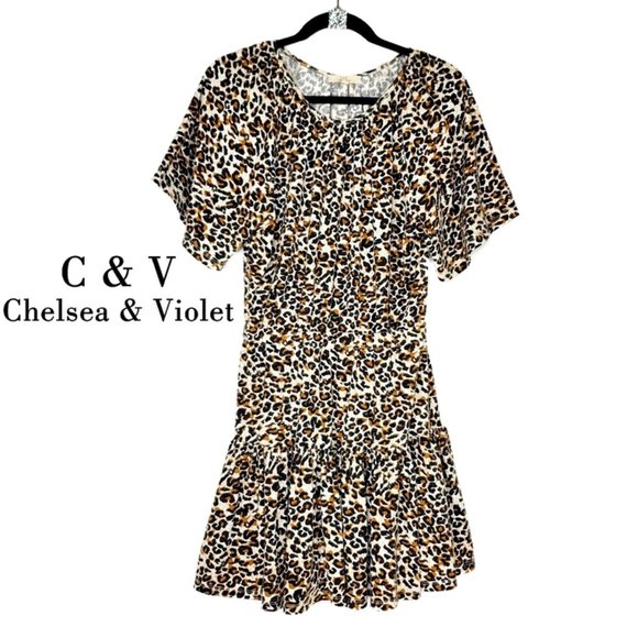 Chelsea & Violet Leopard Ruffle Dress. * Size ~ SM * - Picture 4 of 4